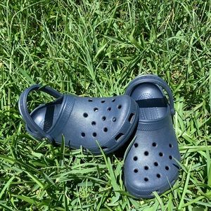 Navy Blue Crocs